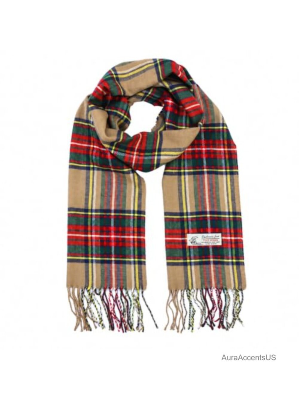 Tartan Plaid Cashmere Feel Soft Luxurious Winter Scarf